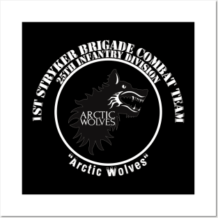 1st Stryker Bde - 25th ID - Arctic Wolves - White Posters and Art